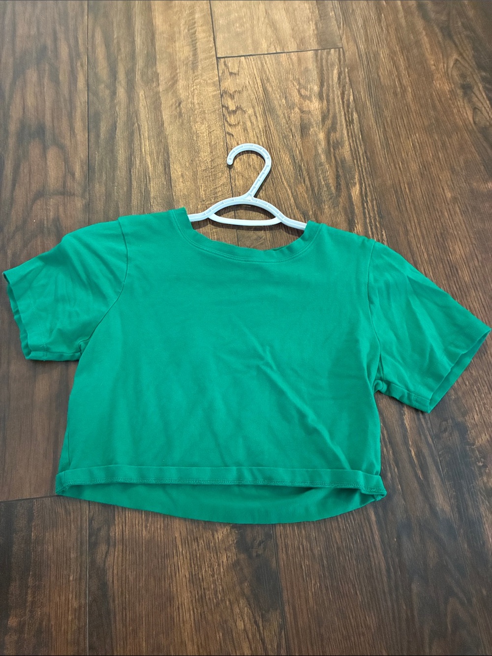 Green Crop Tee - Zenana